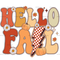 Hello Fall Bolt DTF Transfer