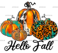 Hello Fall Pumpkins-1 DTF Transfer