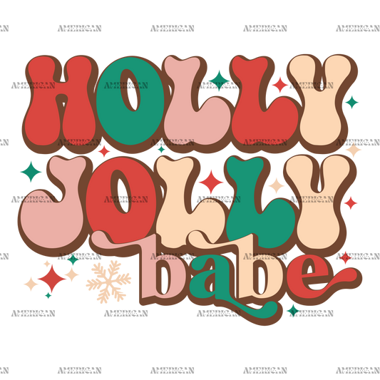 Holly Jolly Babe-2 DTF Transfer