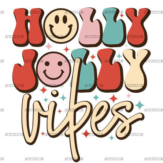 Holly Jolly Vibes-4 DTF Transfer