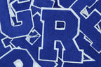 Royal Blue on White 6" Chenille Letter Varsity