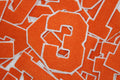 Orange on White 6" Chenille Letter Varsity