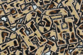 Leopard on Glitter Black 2.5" Chenille Letter Varsity