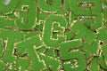 Green and Gold Sequin 2.5" Chenille Letter Varsity