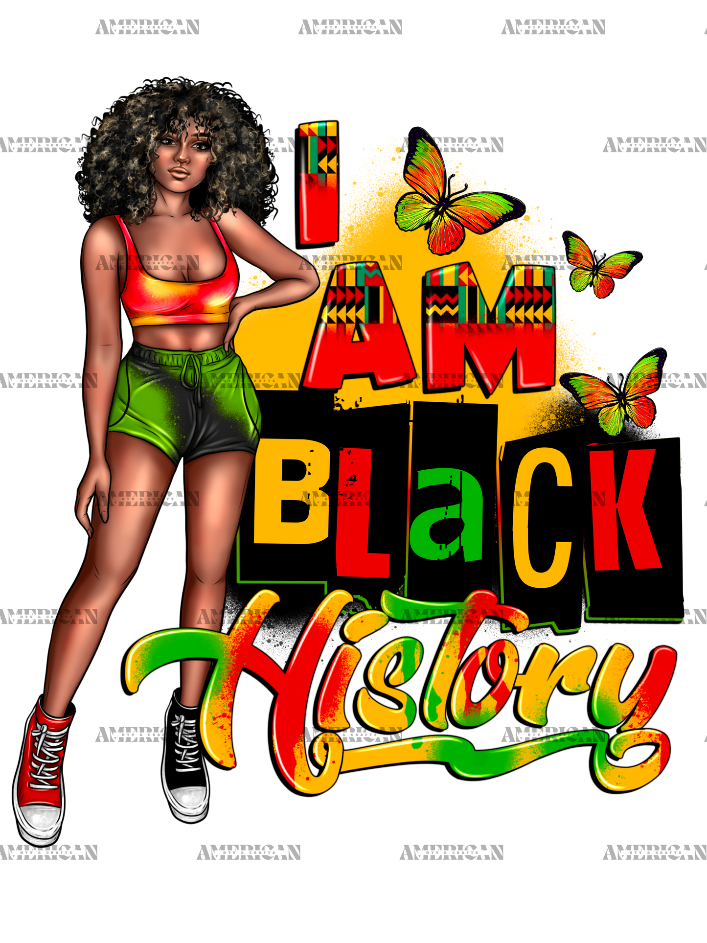 I Am Black History Juneteenth DTF Transfer