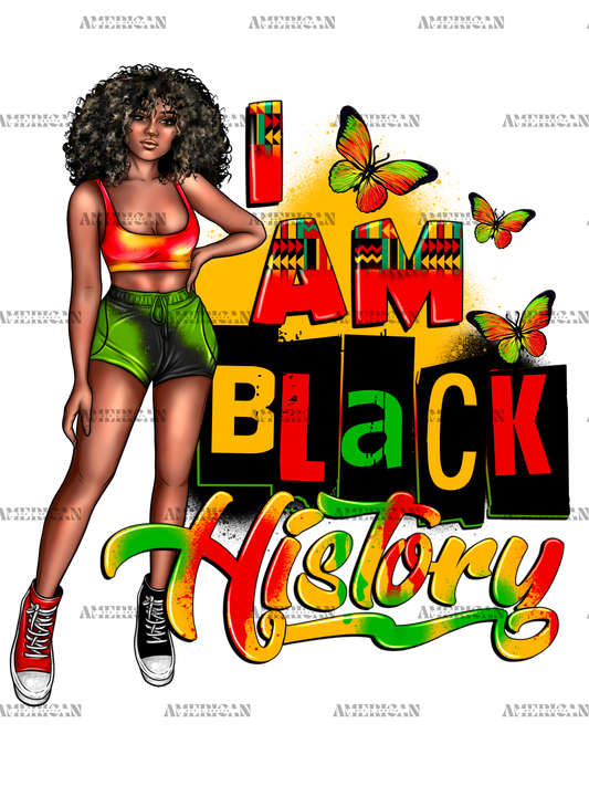 I Am Black History Juneteenth DTF Transfer