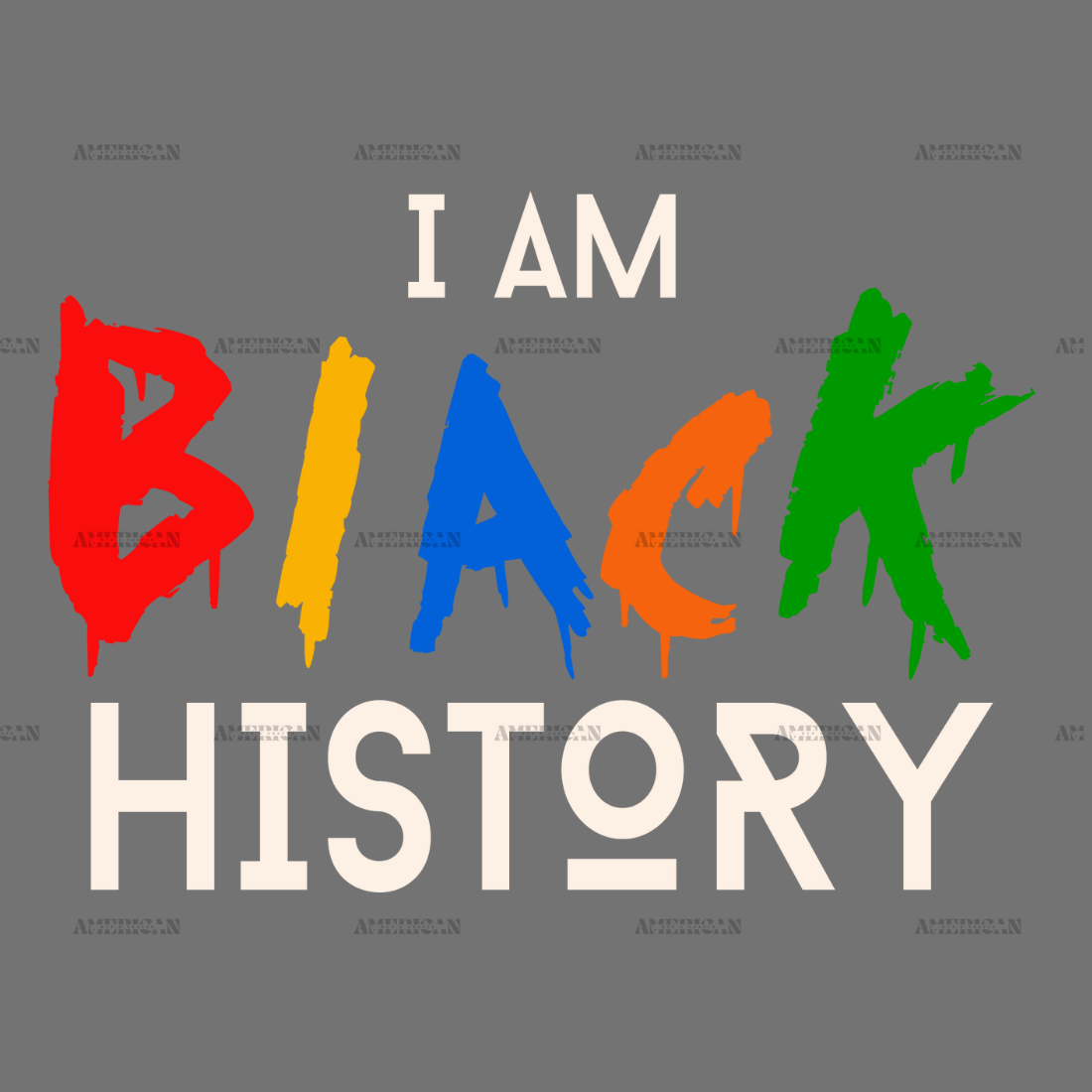 I am Black History-3 DTF Transfer