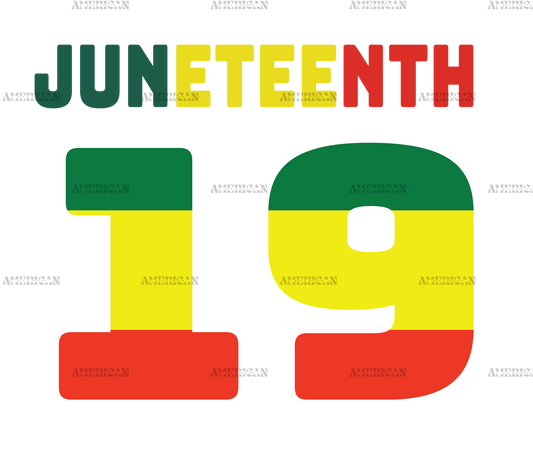 Juneteenth 19-2 DTF Transfer