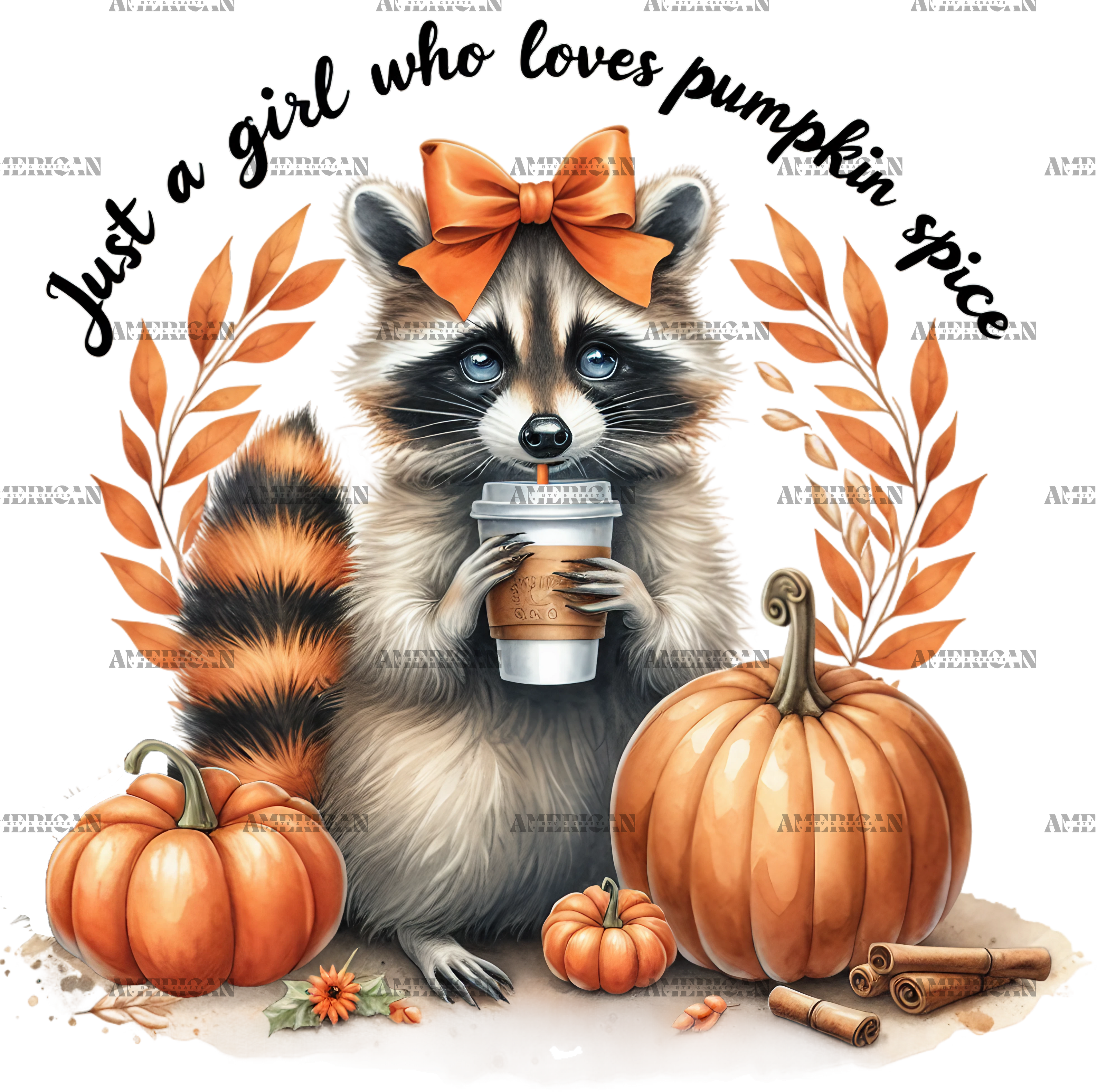 Just A Girl Who Loves Pumpkin Spice-3 DTF Transfer