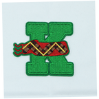 Christmas 2.5" Embroidery Letter Varsity