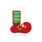 Christmas 2.5" Embroidery Letter Varsity