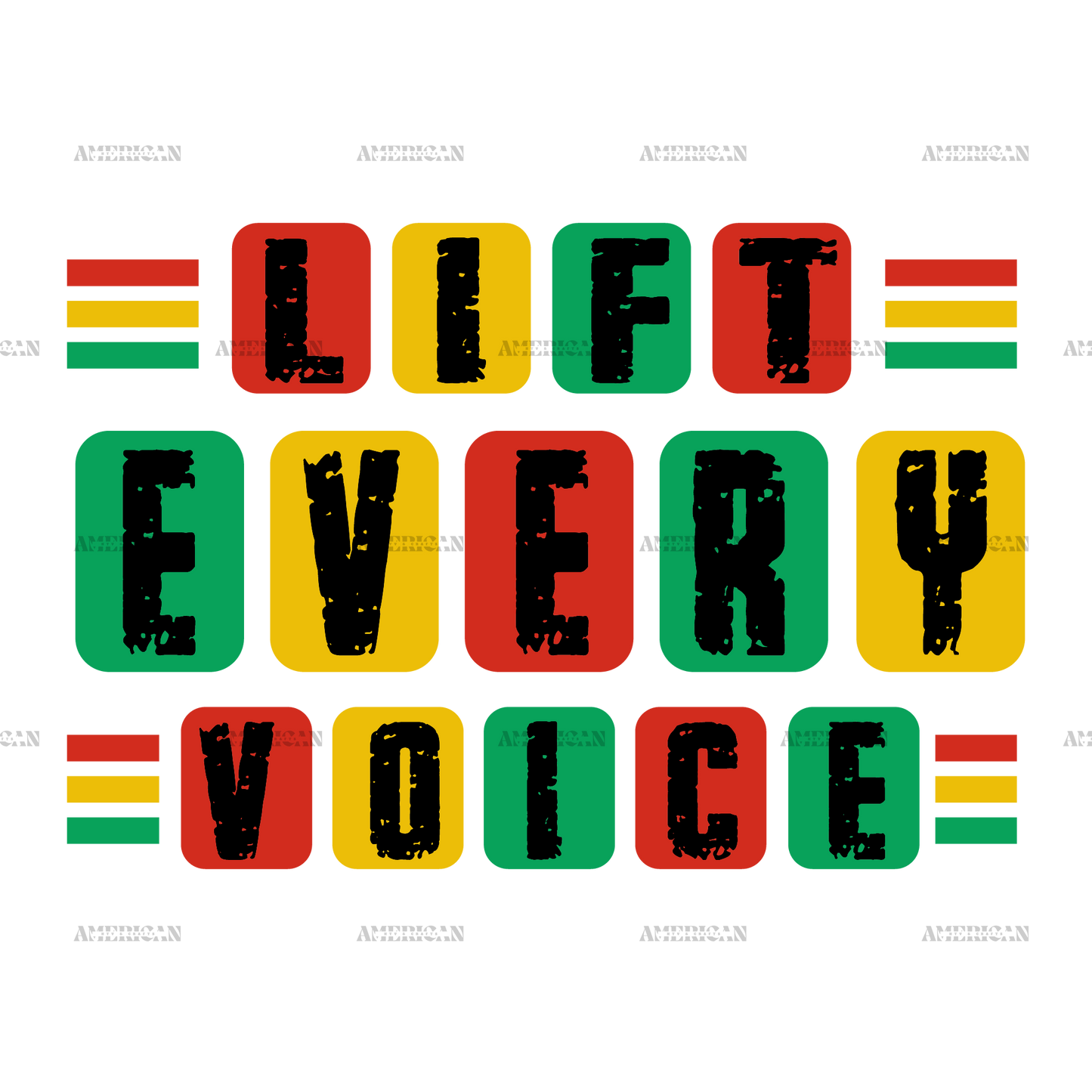 Lift Every Voice DTF Transfer