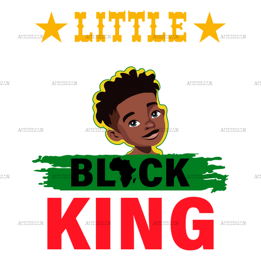 Little Black King-2 DTF Transfer