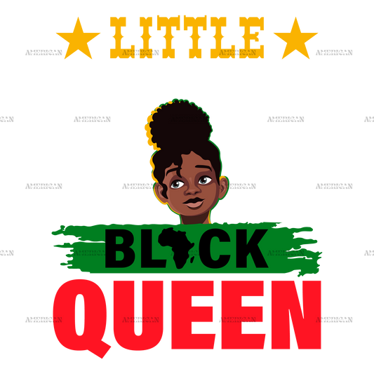 Little Black Queen DTF Transfer