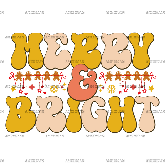 Merry And Bright-14 DTF Transfer