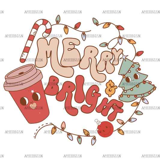 Merry And Bright-9 DTF Transfer