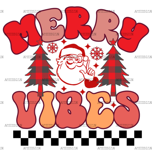 Merry Vibes-2 DTF Transfer