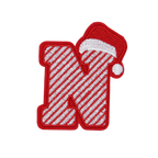 Christmas 2.5" Embroidery Letter Varsity