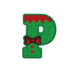 Christmas 2.5" Embroidery Letter Varsity