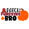 Patch Pumpking Bro DTF Transfer