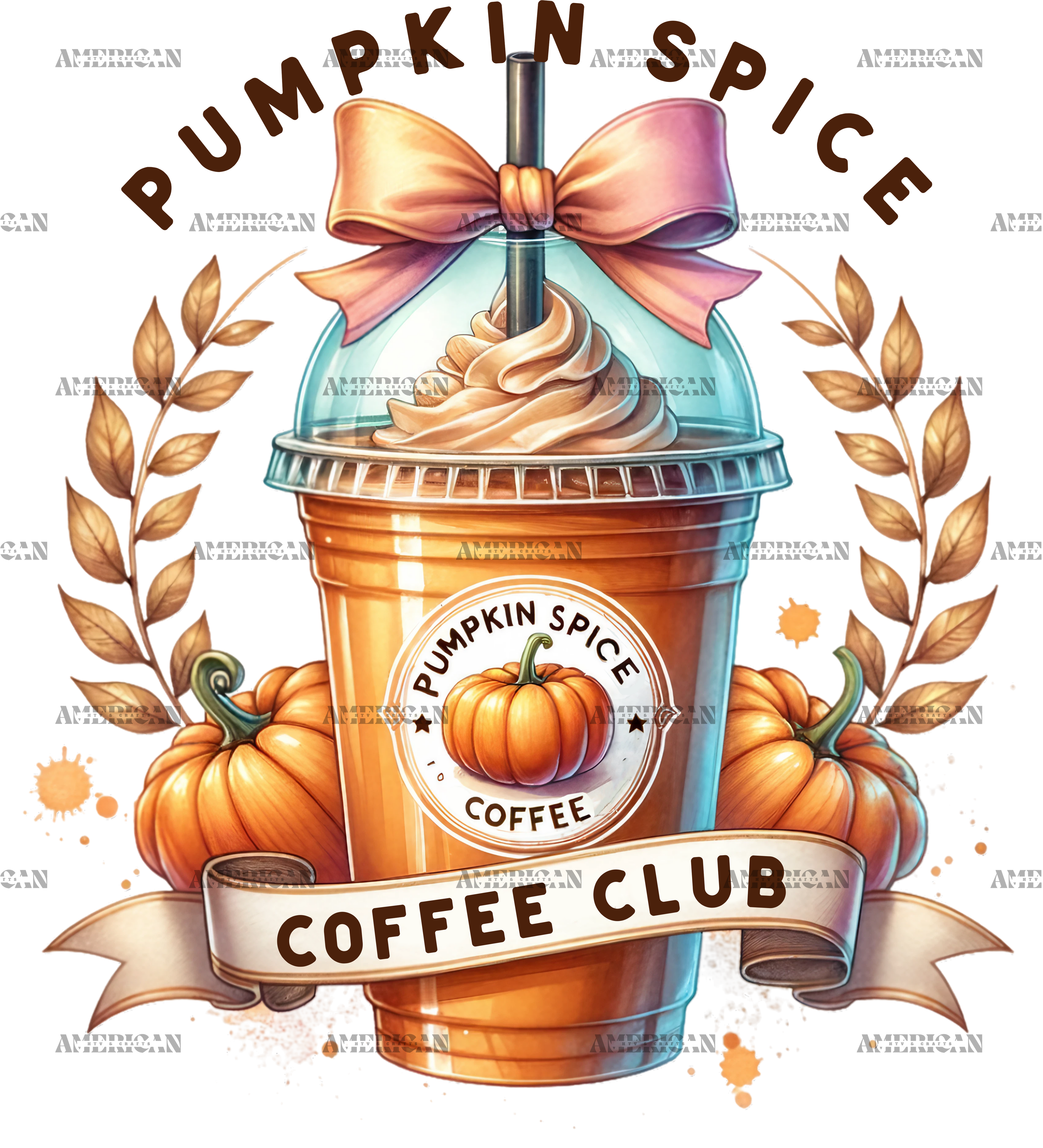 Pumpkin Spice Coffee Club-2 DTF Transfer