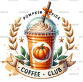 Pumpkin Spice Coffee Club-3 DTF Transfer