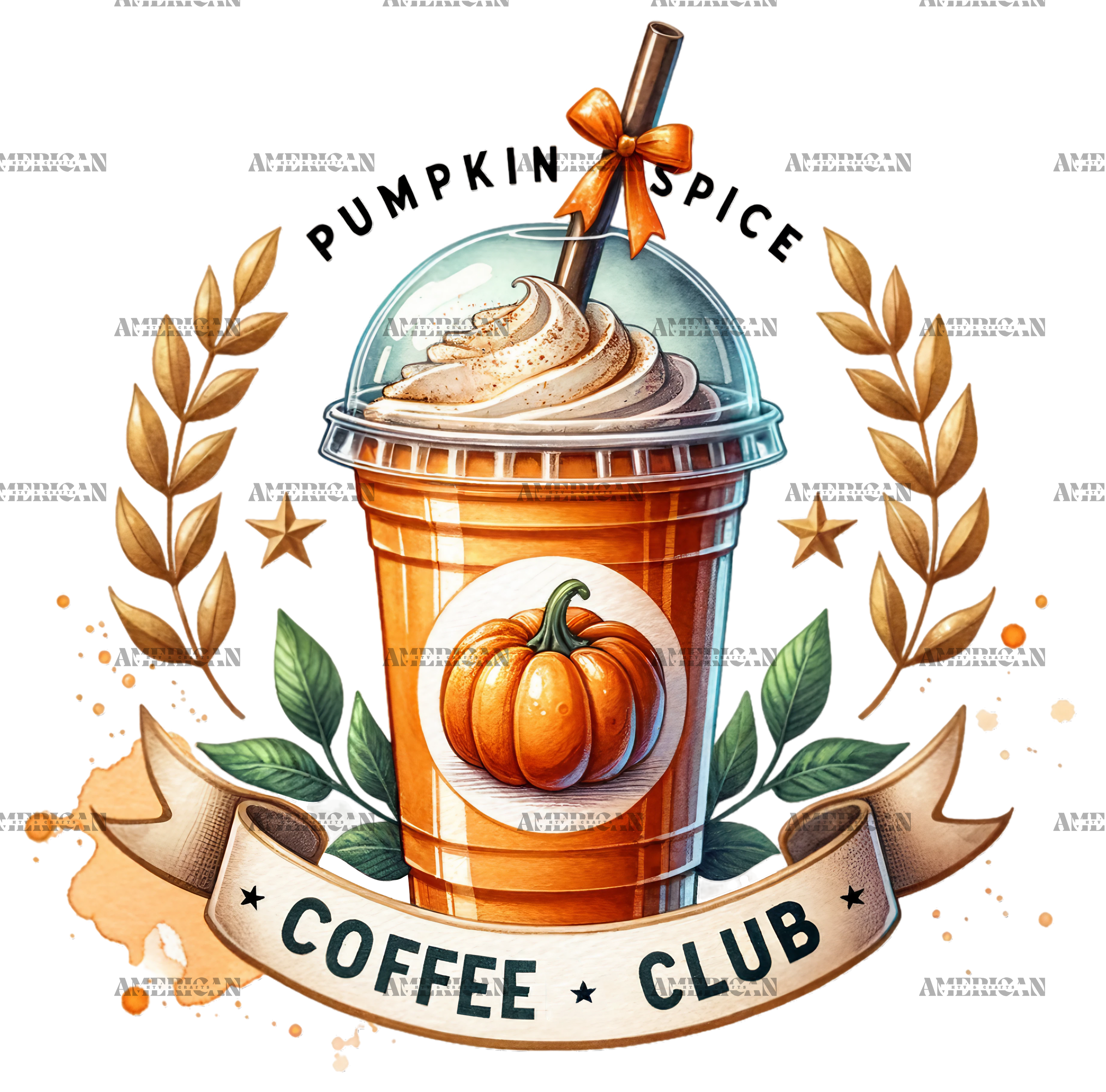 Pumpkin Spice Coffee Club-3 DTF Transfer