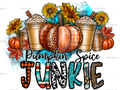 Pumpkin Spice Junkie DTF Transfer