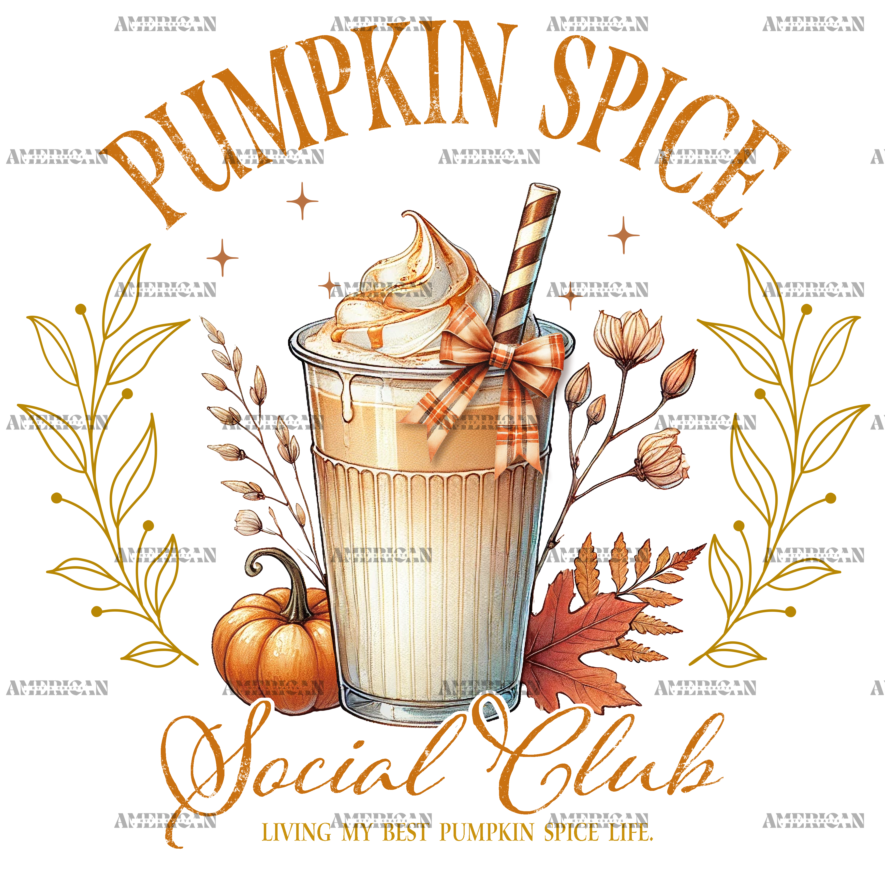Pumpkin Spice Social Club DTF Transfer