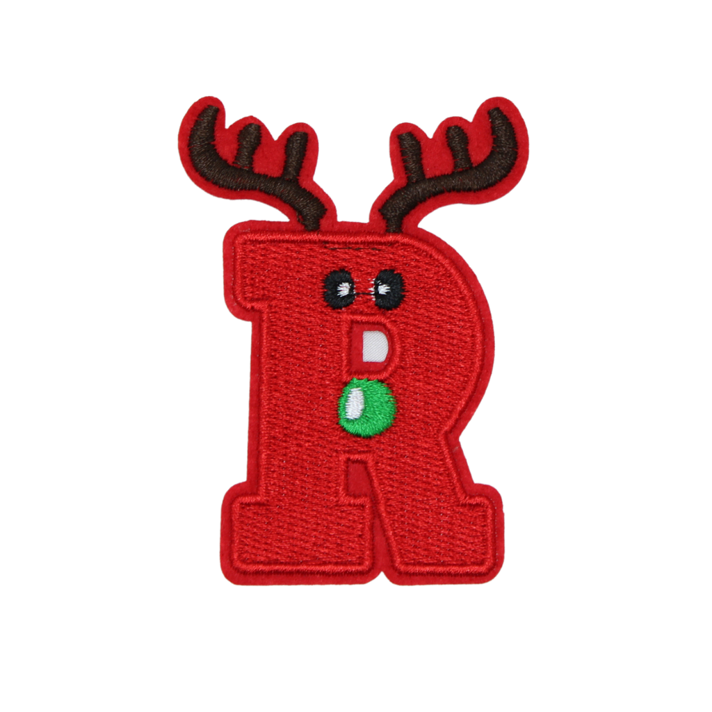 Christmas 2.5" Embroidery Letter Varsity