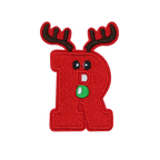 Christmas 2.5" Embroidery Letter Varsity