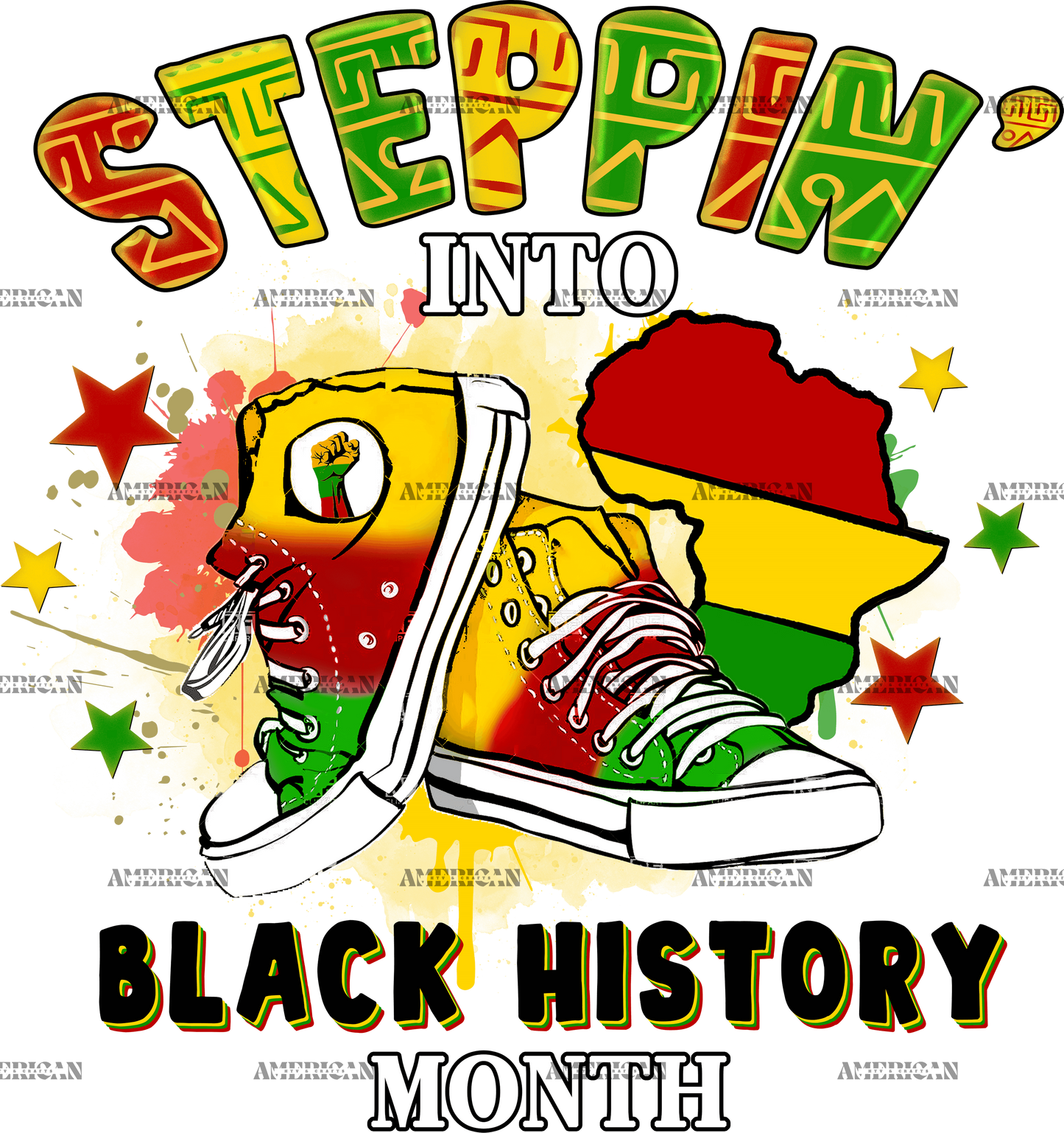 Steppin Into Black History Month DTF Transfer