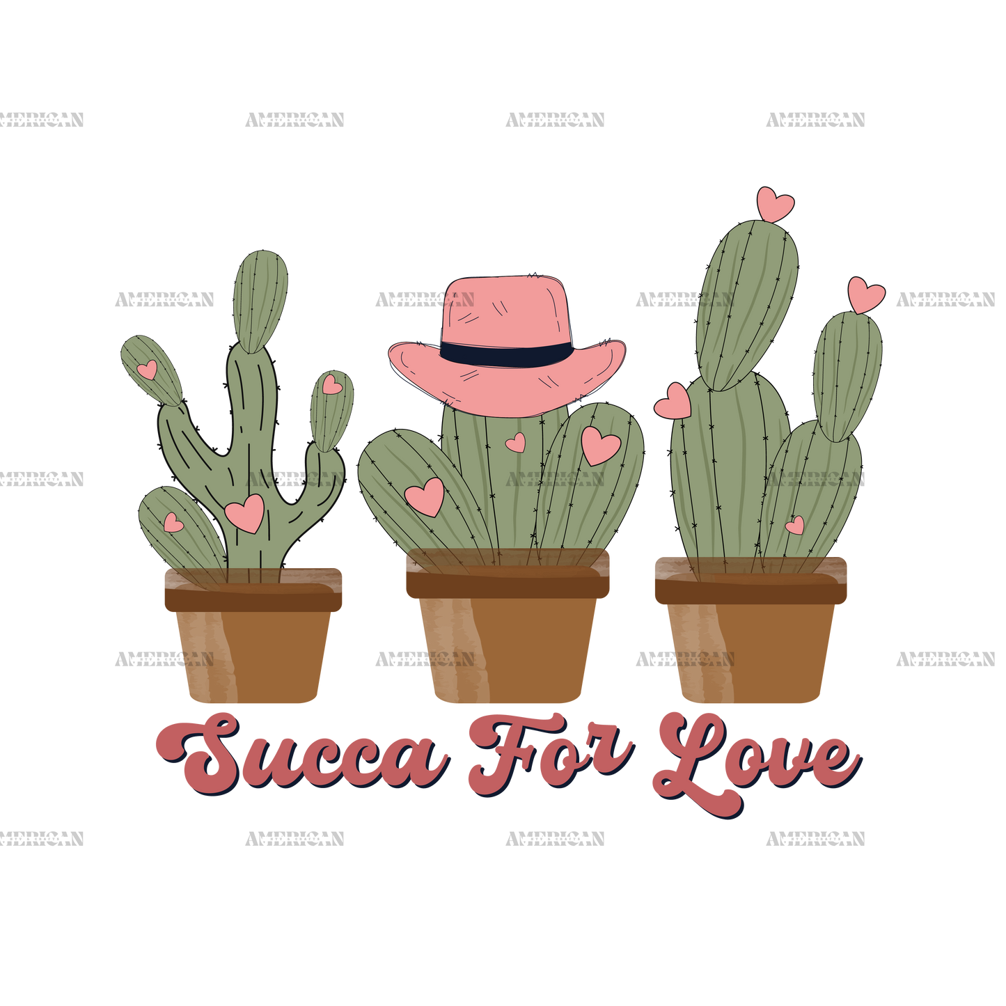 Succa For Love Cactus-1 DTF Transfer