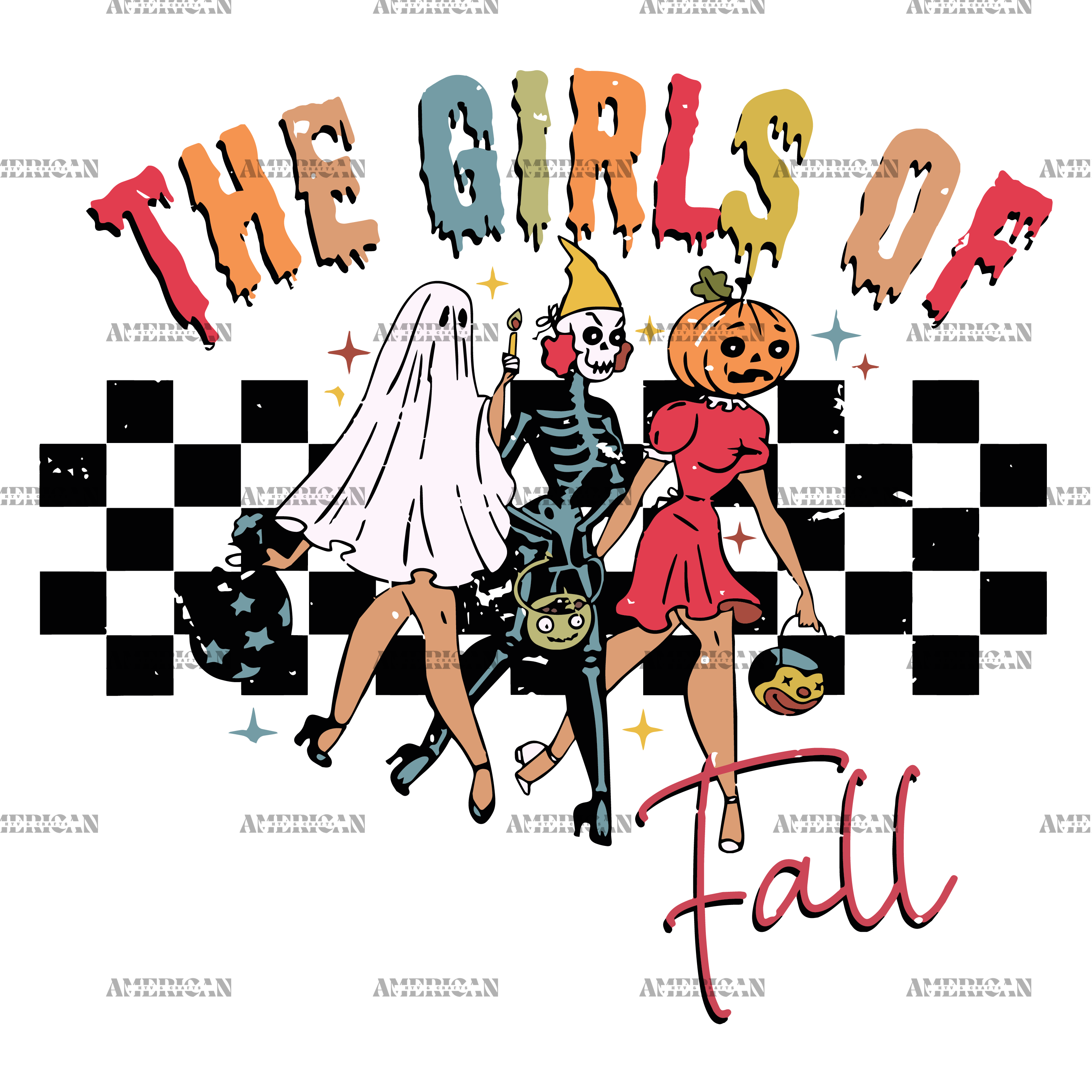 The Girls Of Fall DTF Transfer