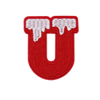 Christmas 2.5" Embroidery Letter Varsity