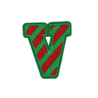 Christmas 2.5" Embroidery Letter Varsity
