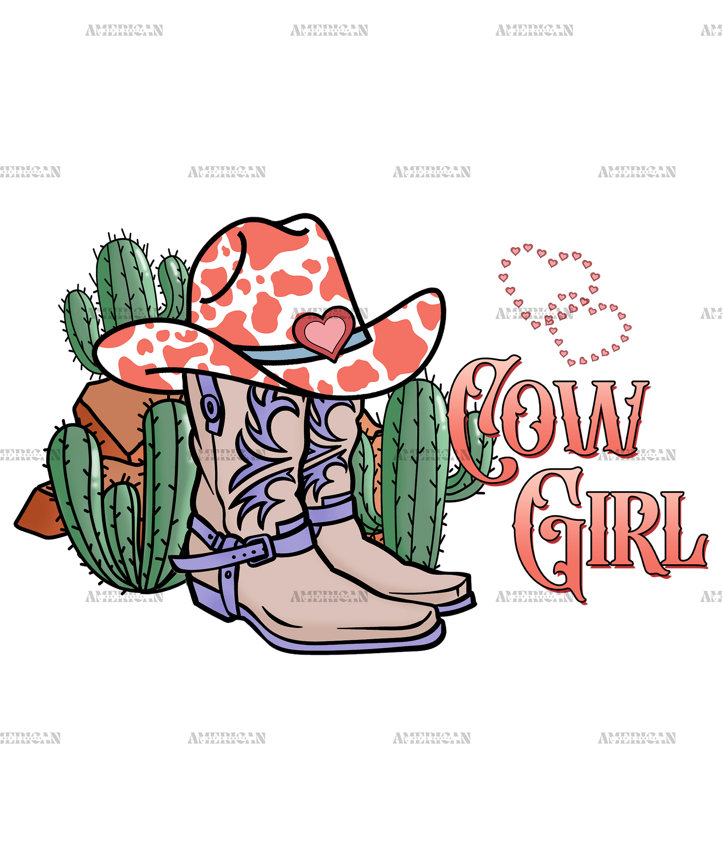 Valentine Cowgirl-4 DTF Transfer