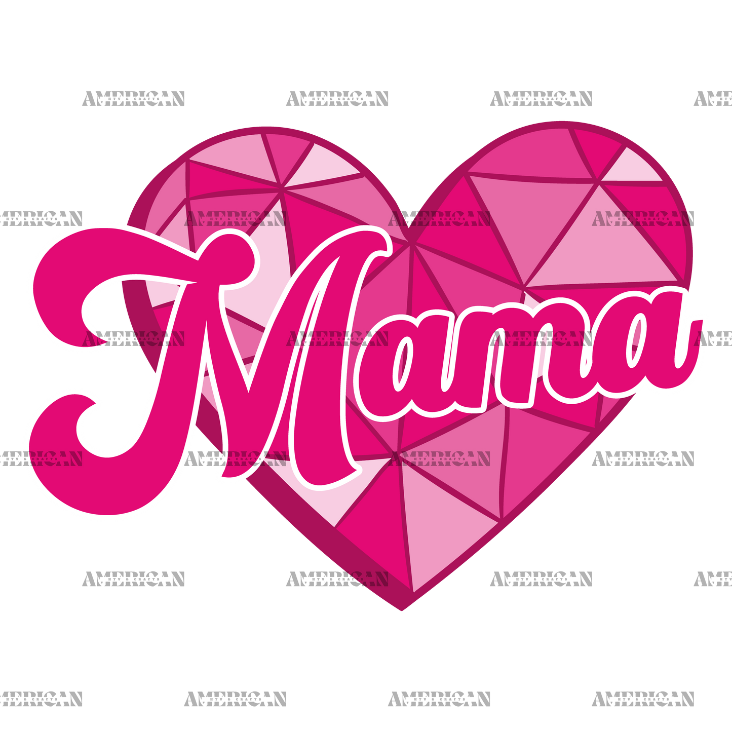 Valentine Mama Pink DTF Transfer