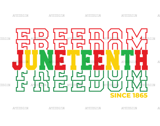 Freedom Juneteenth DTF Transfer