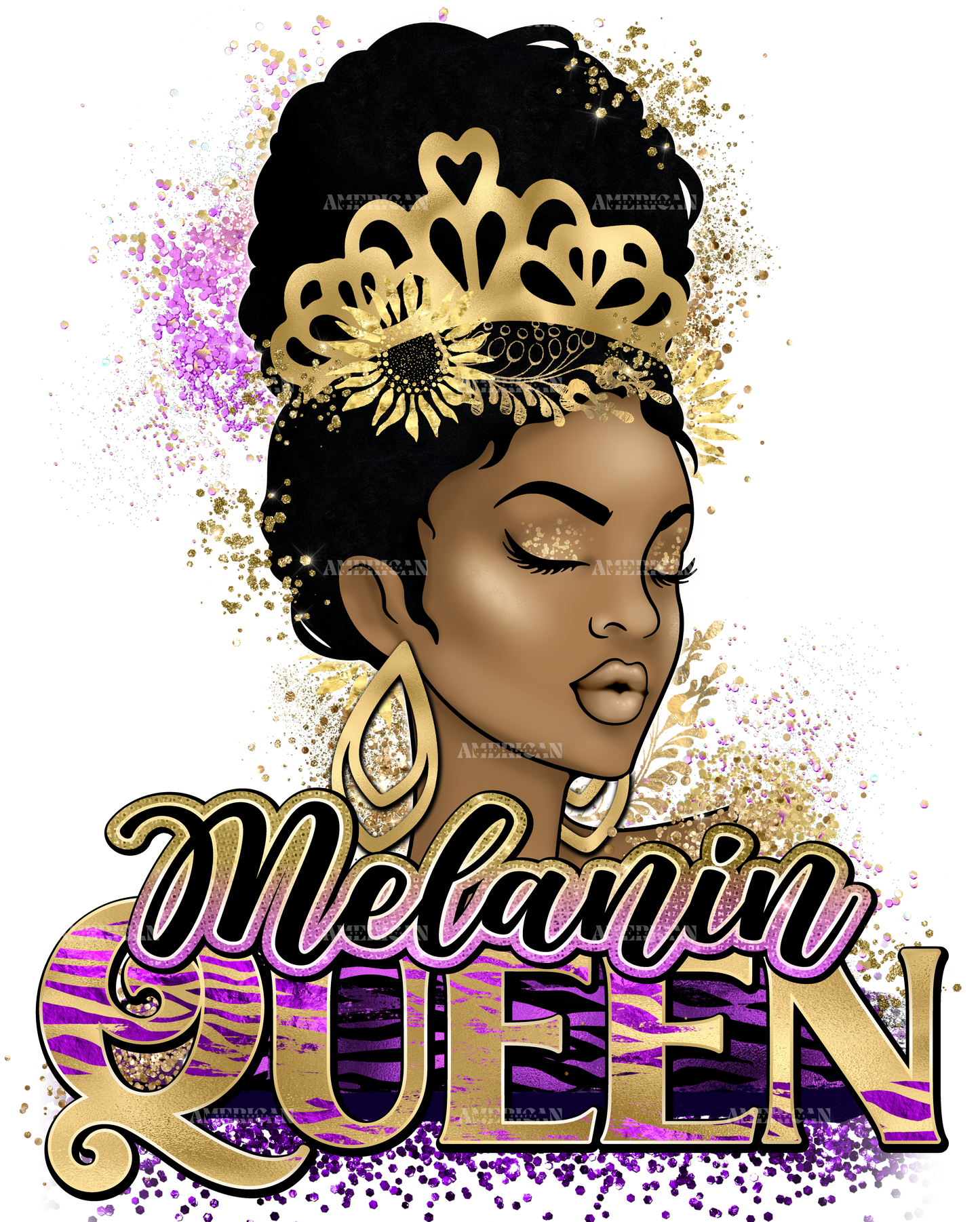 Melanin Queen DTF Transfer