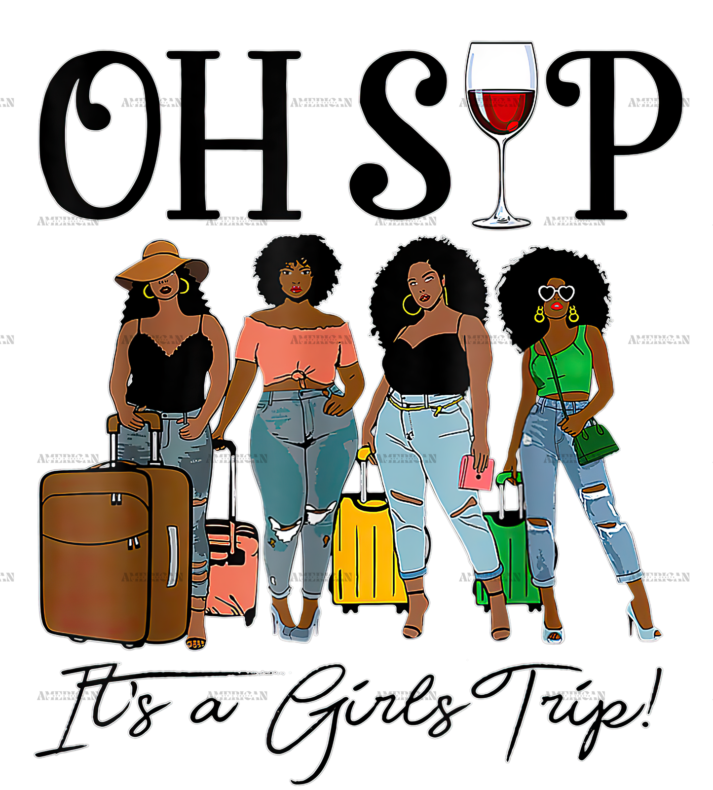 Oh Sip Girls Trip-2 DTF Transfer