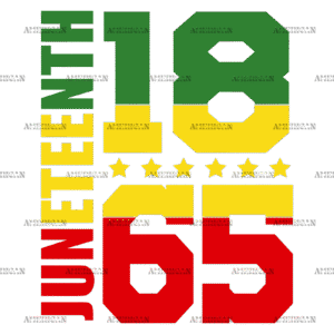 1865 Juneteenth-4 DTF Transfer