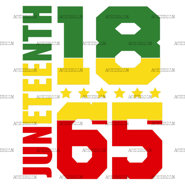 1865 Juneteenth-4 DTF Transfer