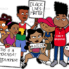 Black Lives Matter Cartoon DTF Transfer