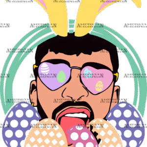 Bad Bunny Easter DTF Transfer