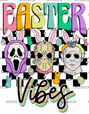 Bad Bunny Easter Vibes DTF Transfer