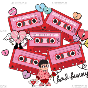 Bad Bunny Love Tapes DTF Transfer