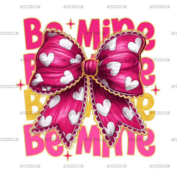 Be Mine Bow-2 DTF Transfer