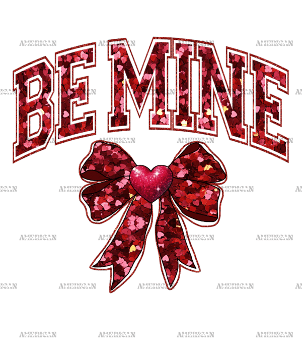 Be Mine Bow DTF Transfer