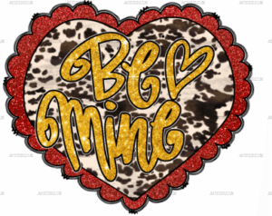 Be Mine Heart-1 DTF Transfer